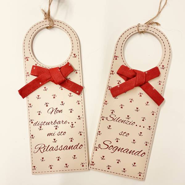 Targhetta da maniglia Red Christmas