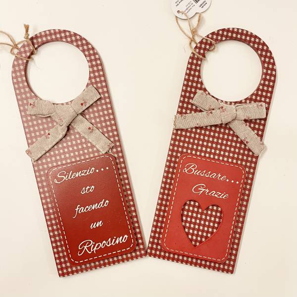 Targhetta da maniglia Red Christmas