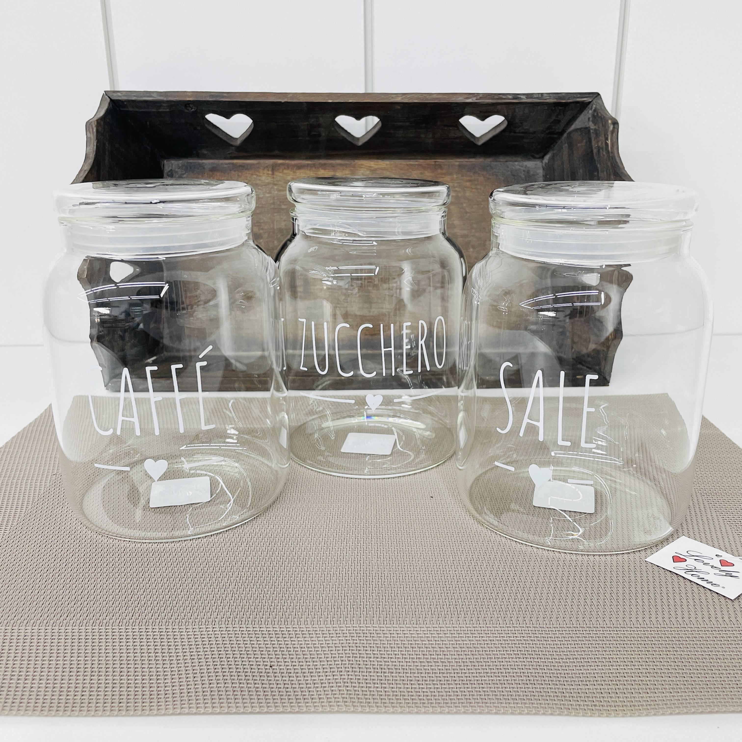 Barattolo in vetro borosilicato Sale by nuvole di stoffa
