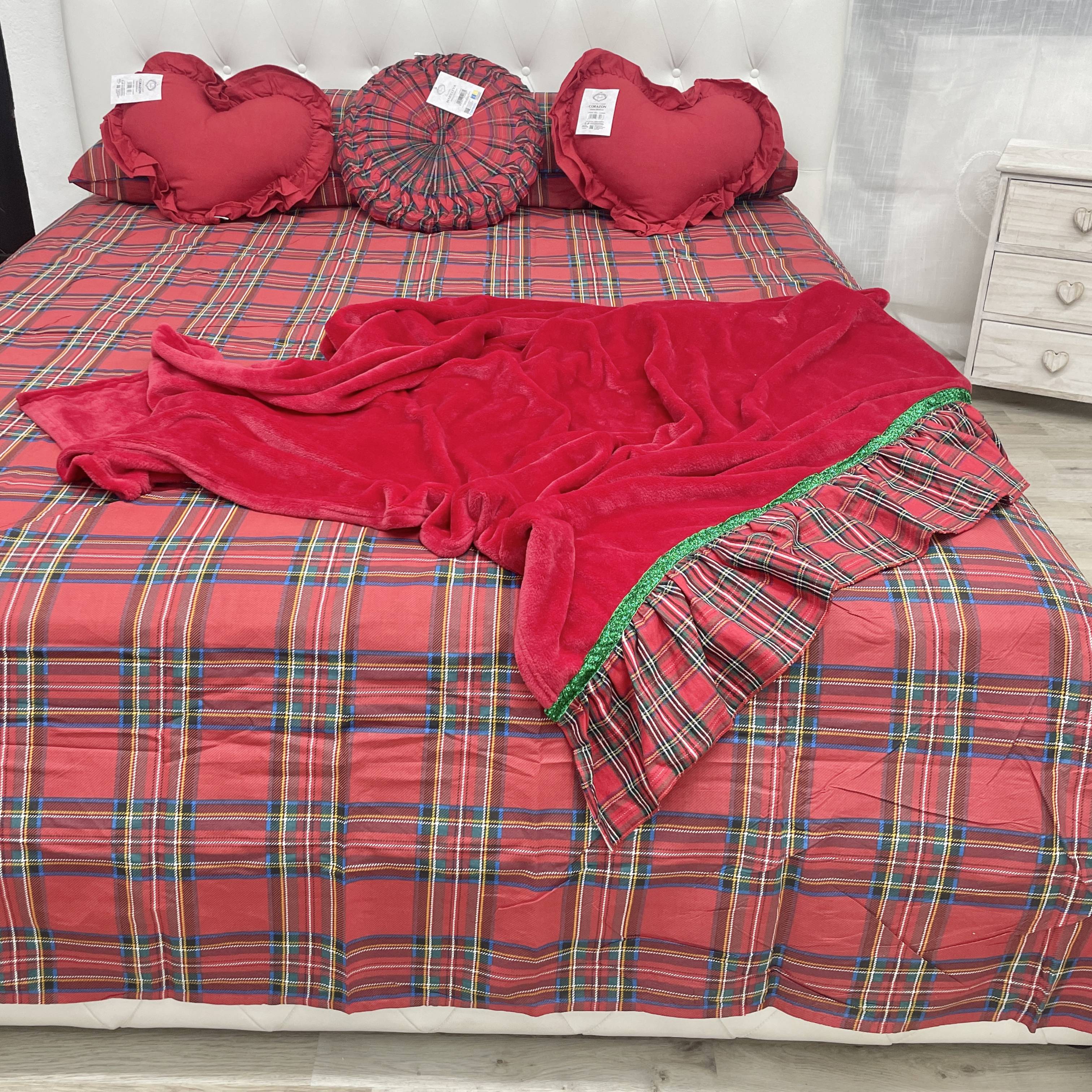 Sacco copripiumino tartan
