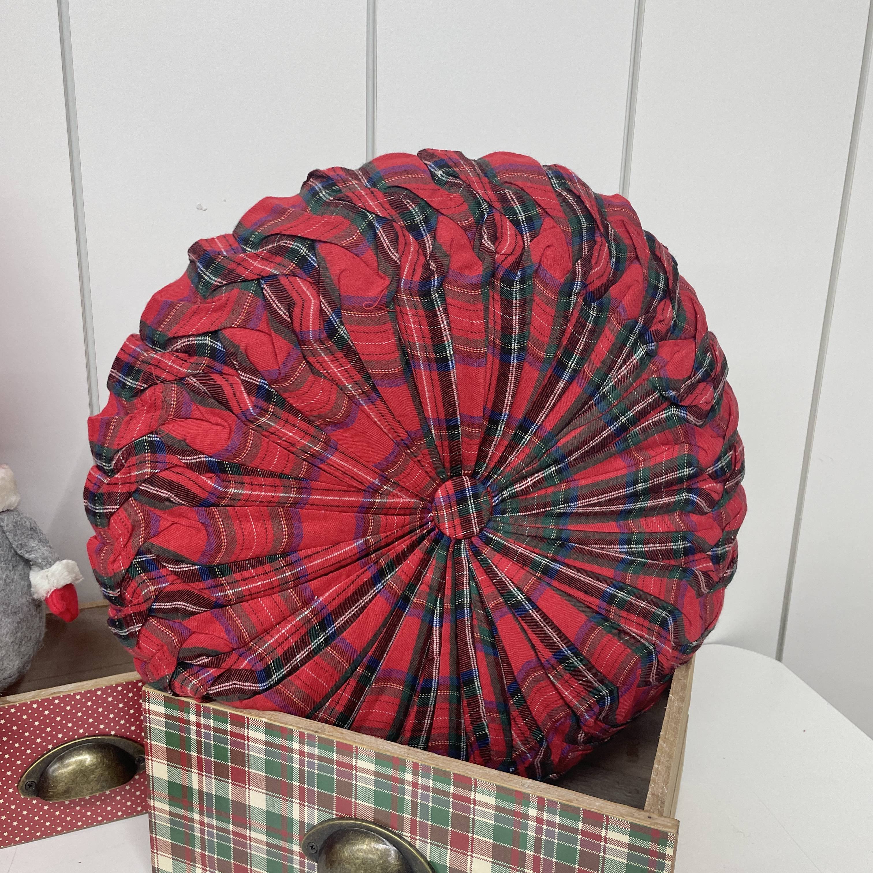 Cuscino tartan circle