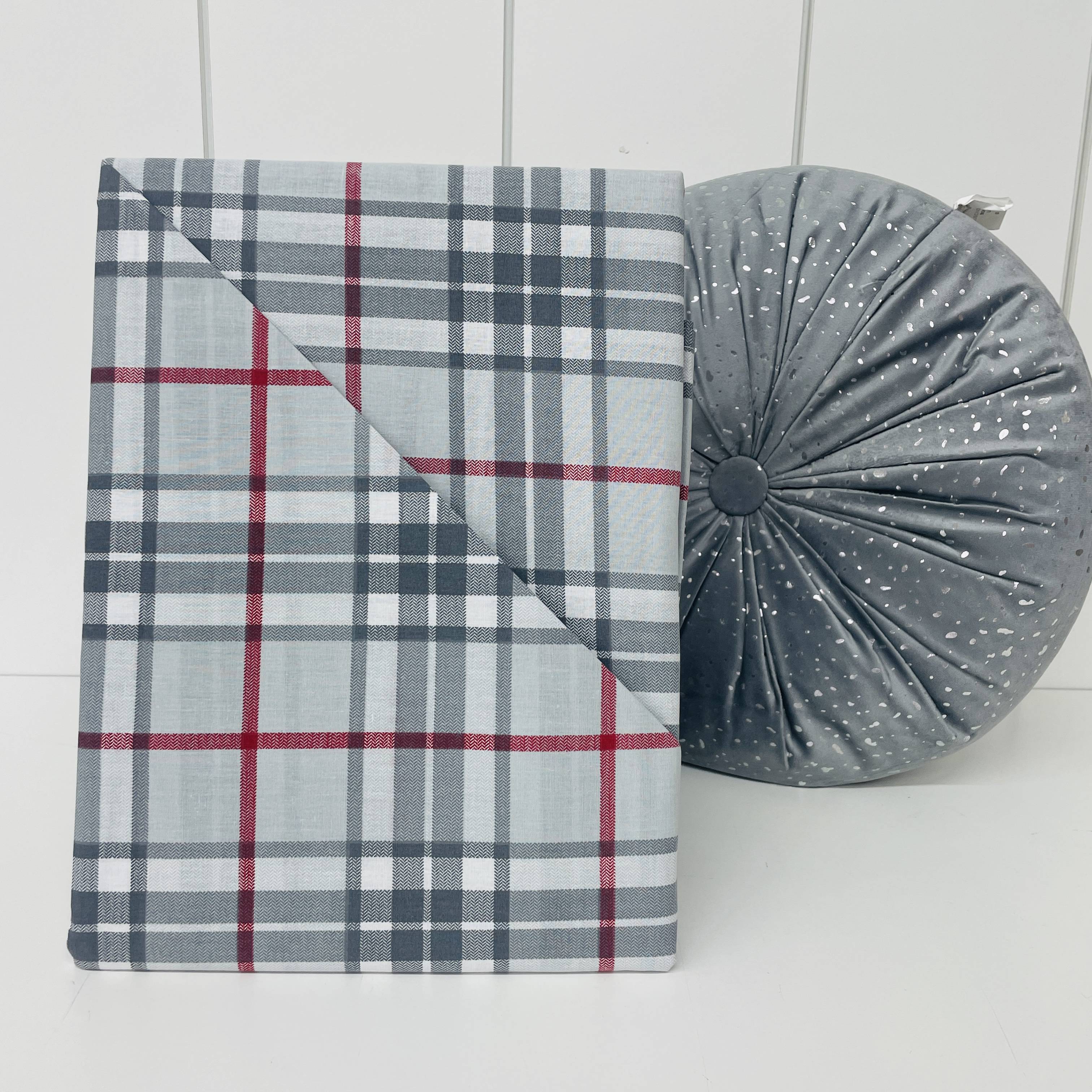 Sacco copripiumino tartan